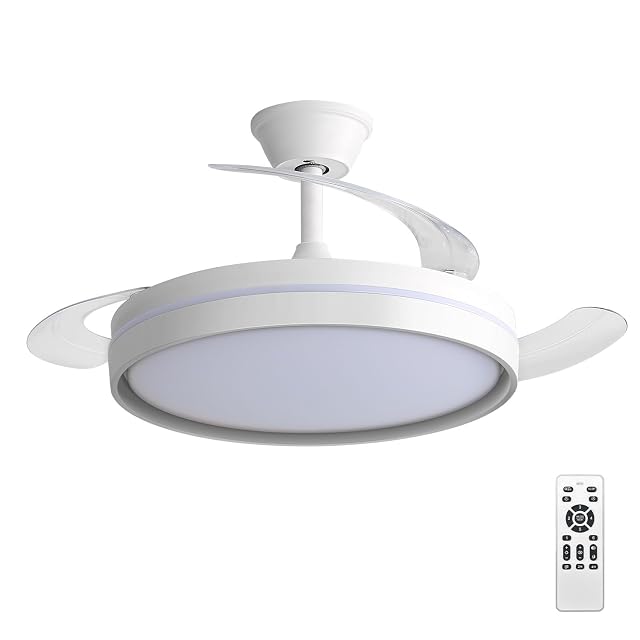EXTRASTAR Deckenventilator mit klappbaren Flügeln und integriertem LED-Licht