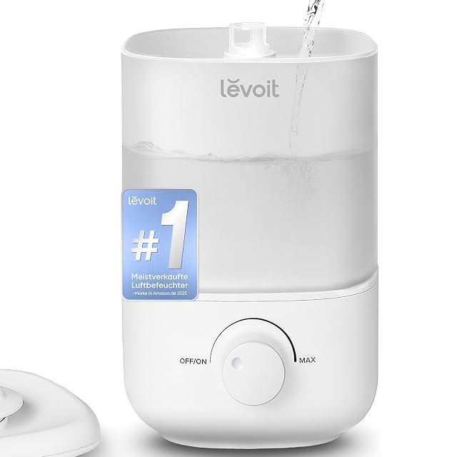 Levoit Classic 160 Einsteiger-Ultraschall-Luftbefeuchter mit Befüllung von oben
