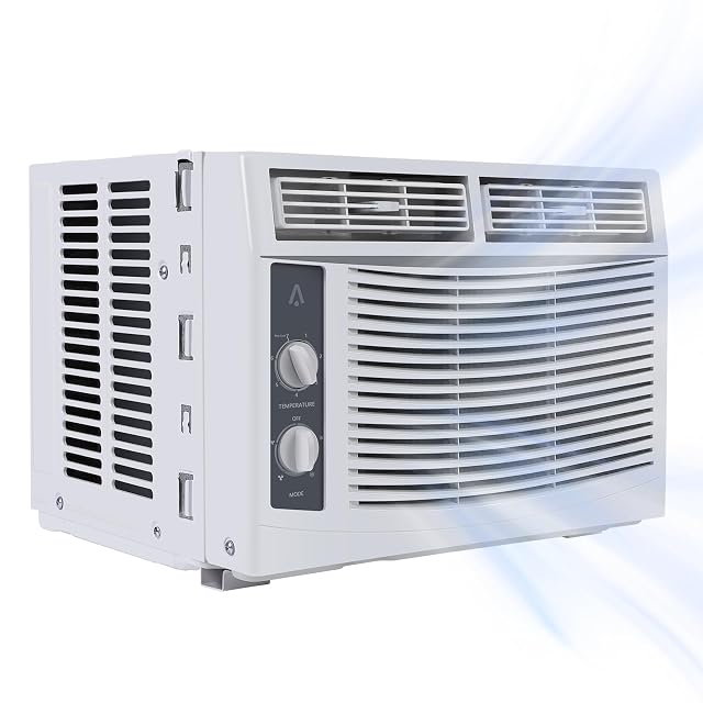 MilleLoom 5000 BTU Fensterklimagerät mit mechanischer Drehreglersteuerung