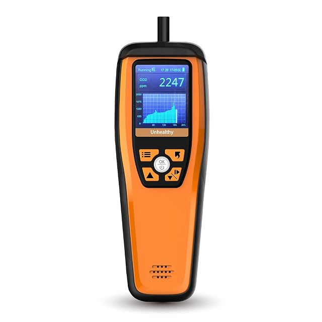 Temtop M2000C 2nd tragbarer Luftqualitätsmonitor mit CO2- und PM2,5-Messwerten