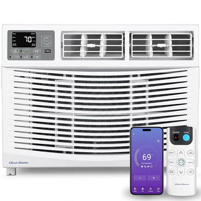 Vtronix Classic America 8000-BTU-WLAN-Fensterklimagerät