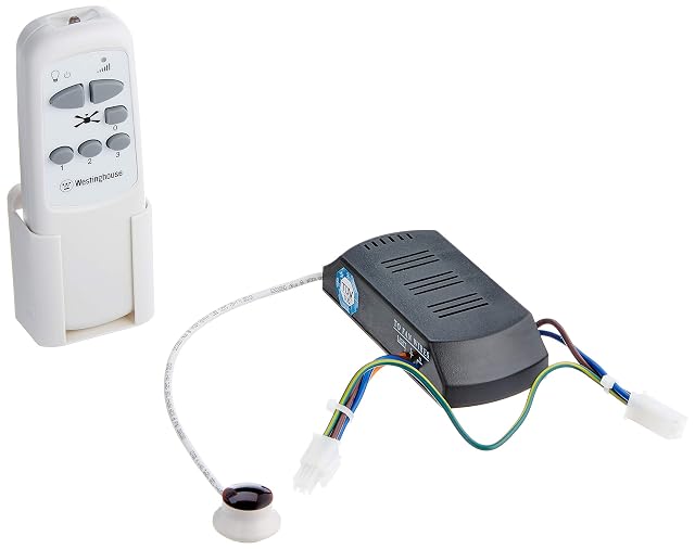 Westinghouse 78095 Infrarot-Fernbedienung für Deckenventilatoren mit Licht, weiß